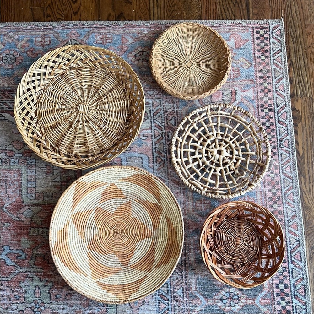 Boho Wall Basket Bundle | set of 5
